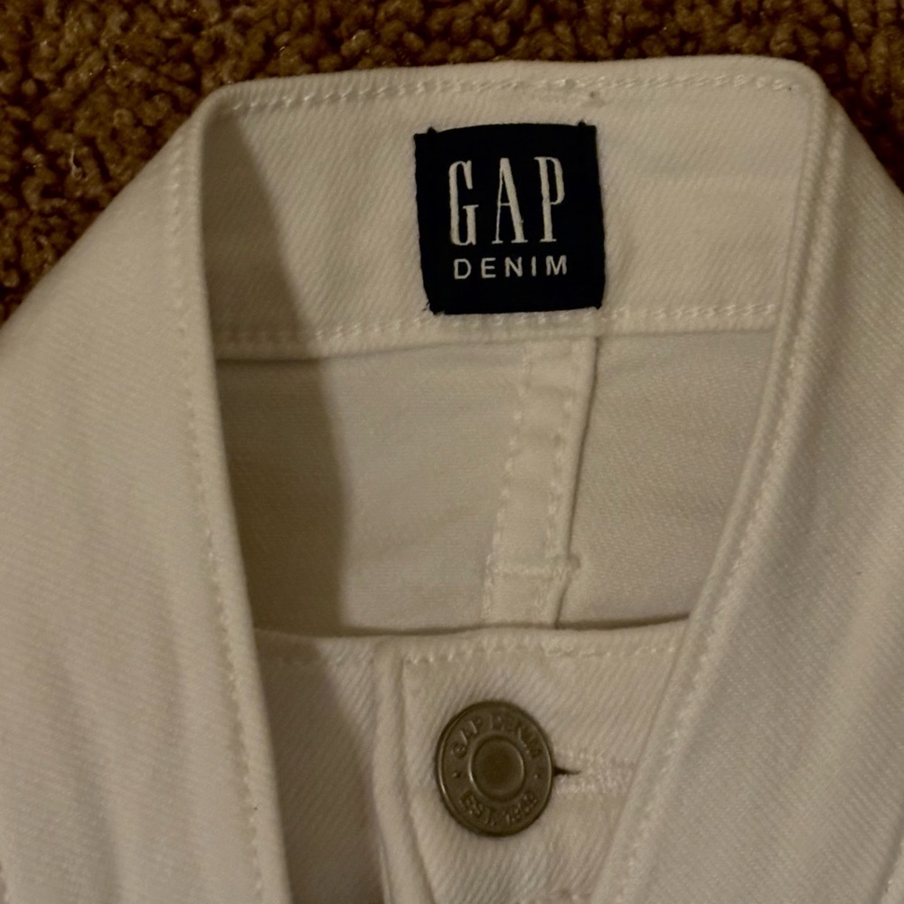 GAP Classic White Denim Jacket